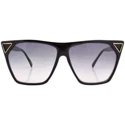 POPPY Black 80s Sunglasses sold by Giant Vintage