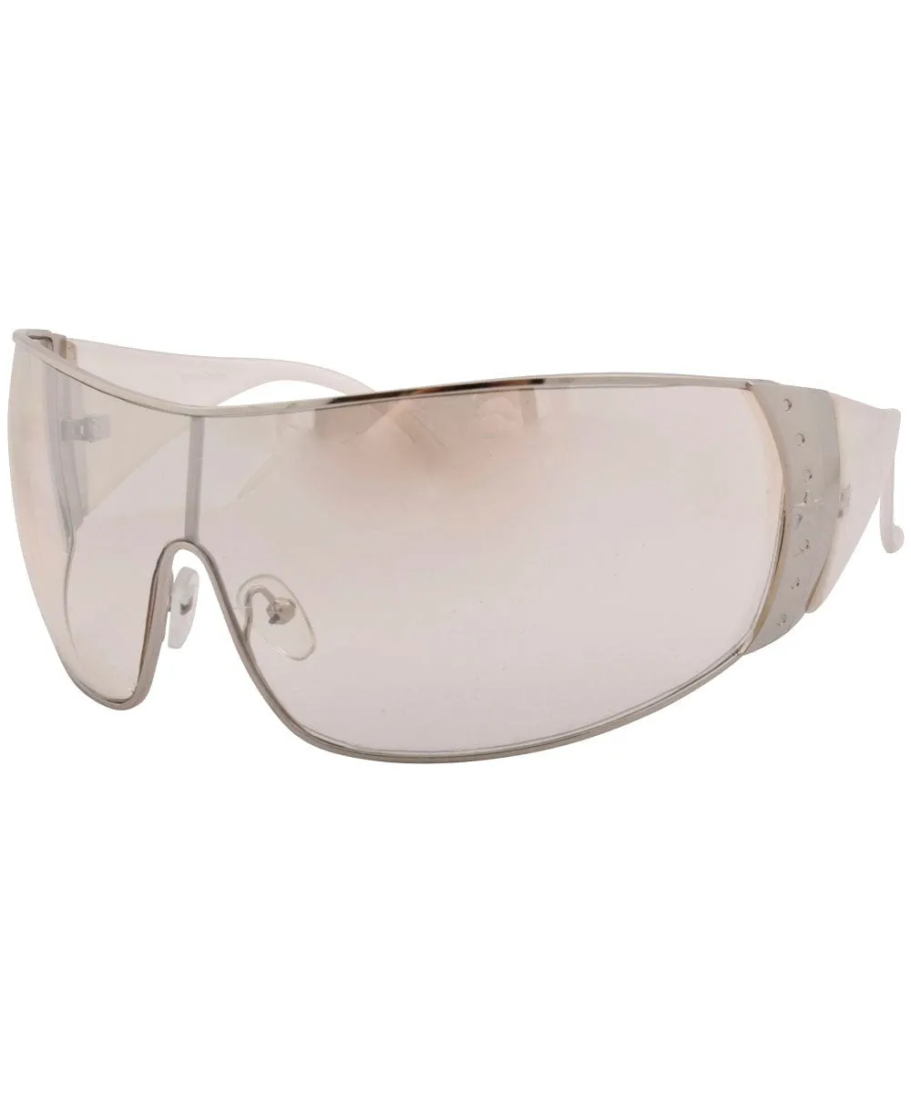 DROPPER Silver/Flash Shield Sunglasses sold by Giant Vintage product image thumbnail 2