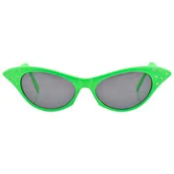 BLAM! Green Cat-Eye Sunglasses sold by Giant Vintage