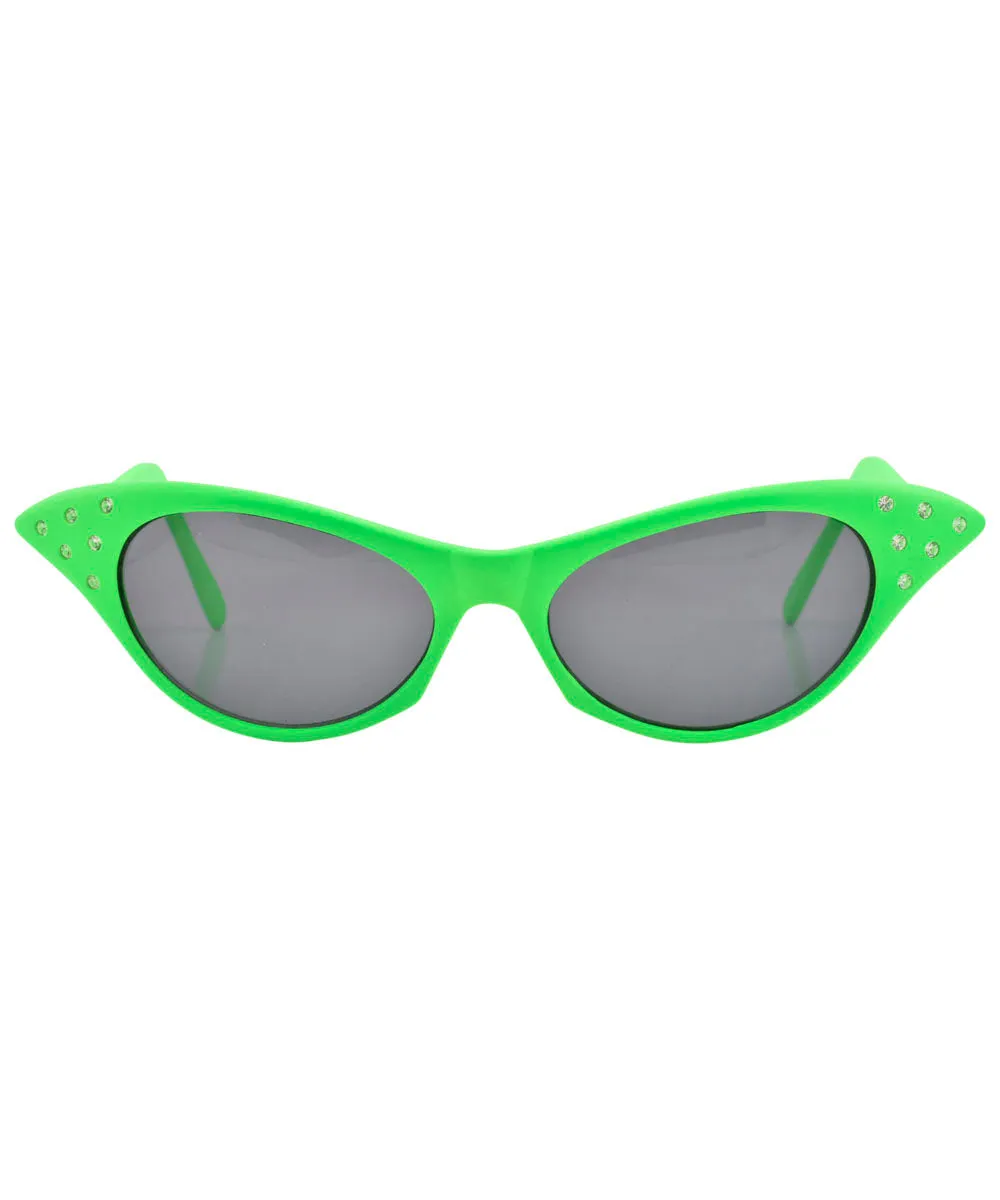 BLAM! Green Cat-Eye Sunglasses sold by Giant Vintage product image thumbnail 3
