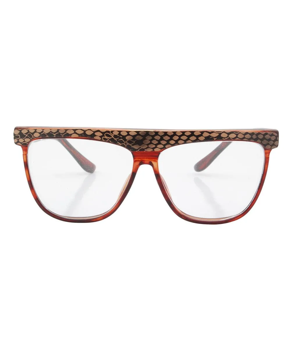 SLINK Demi/Tan Clear Glasses sold by Giant Vintage product image thumbnail 2