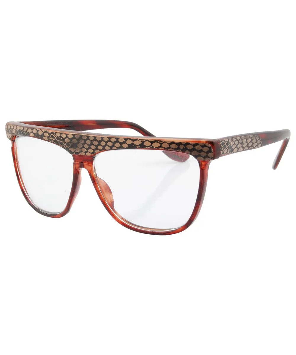 SLINK Demi/Tan Clear Glasses sold by Giant Vintage product image thumbnail 3