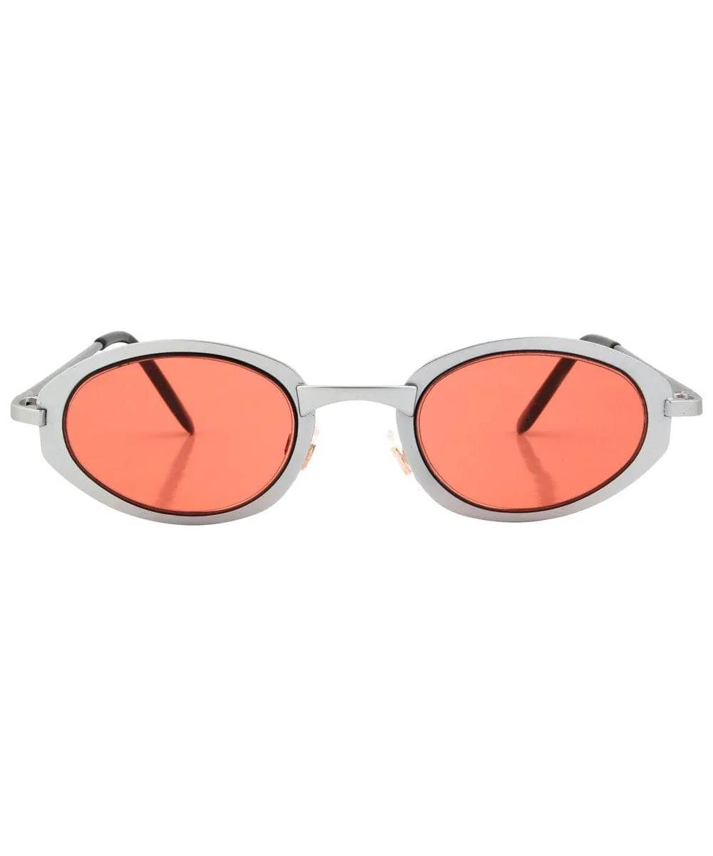XAXA Silver Oval Sunglasses sold by Giant Vintage product image thumbnail 3
