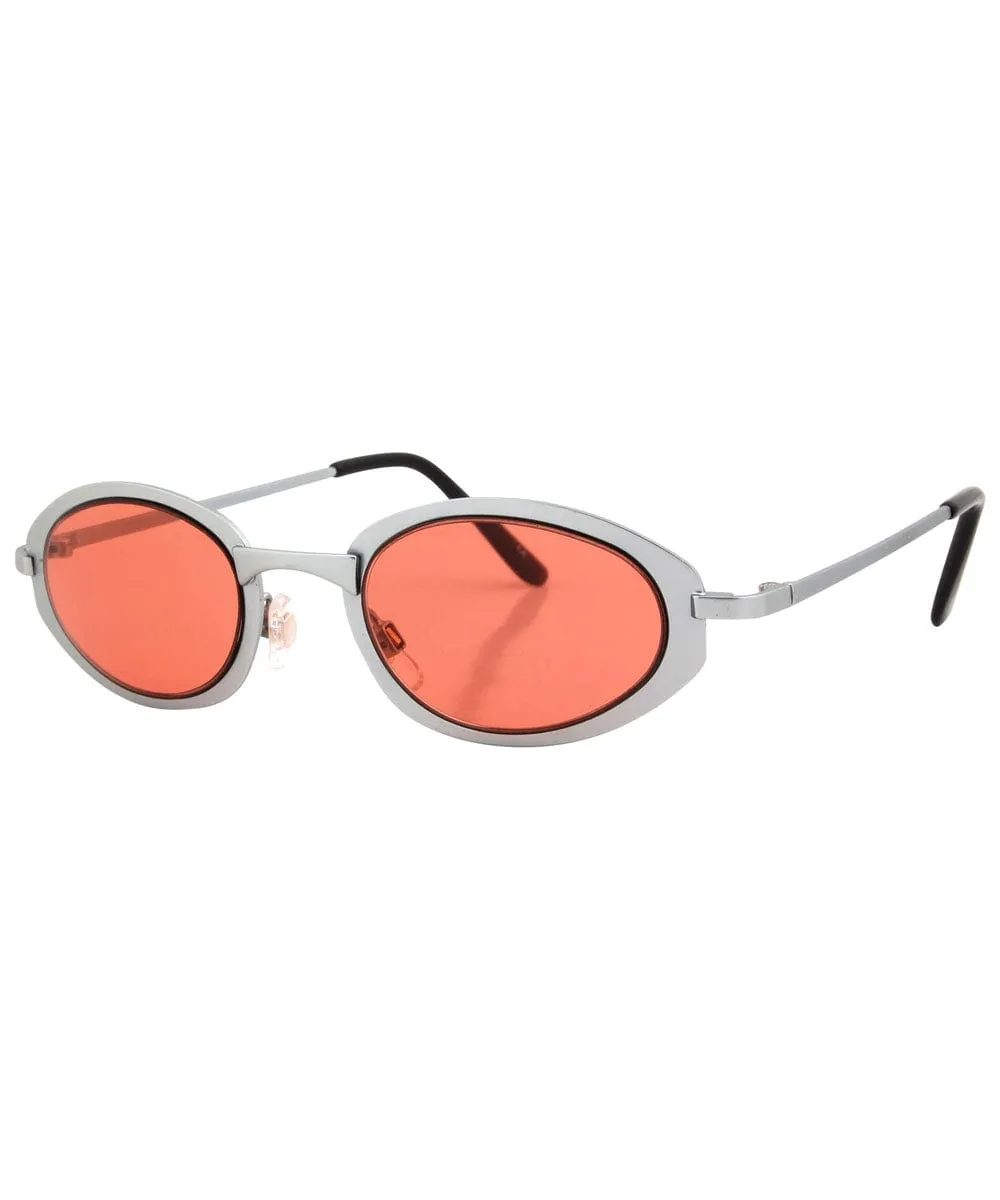 XAXA Silver Oval Sunglasses sold by Giant Vintage product image thumbnail 2