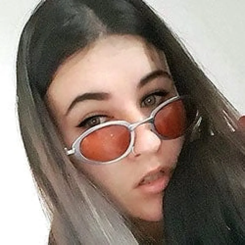 XAXA Silver Oval Sunglasses sold by Giant Vintage