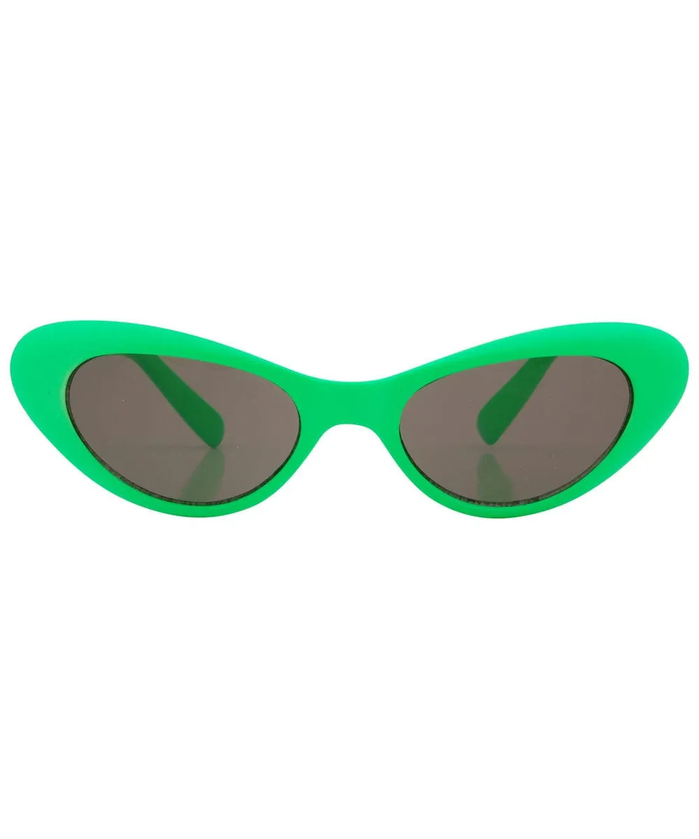 POW! Green Cat-Eye Sunglasses sold by Giant Vintage product image thumbnail 3