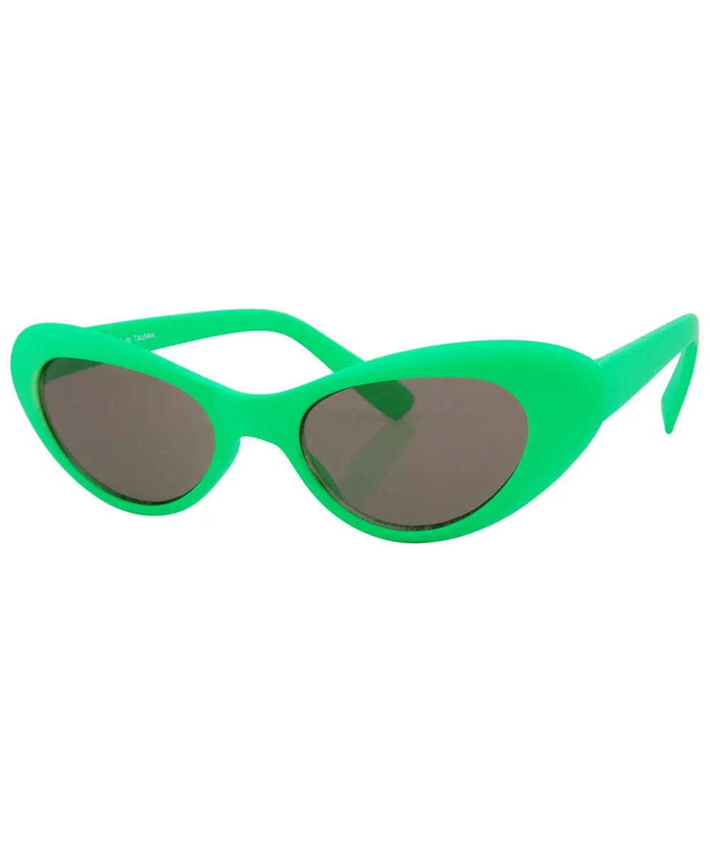 POW! Green Cat-Eye Sunglasses sold by Giant Vintage product image thumbnail 2