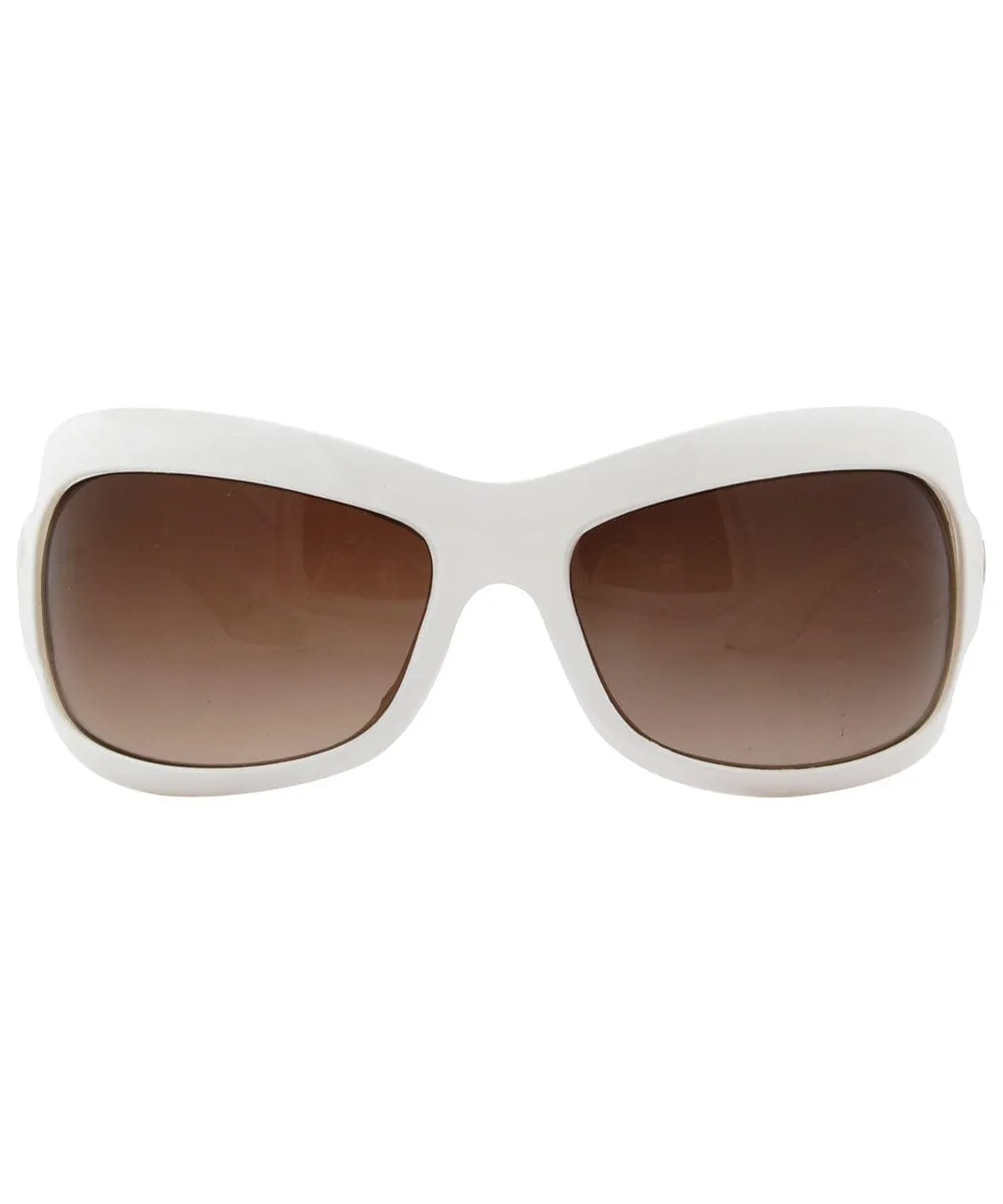 NO-NO White Indie Sunglasses sold by Giant Vintage product image thumbnail 2