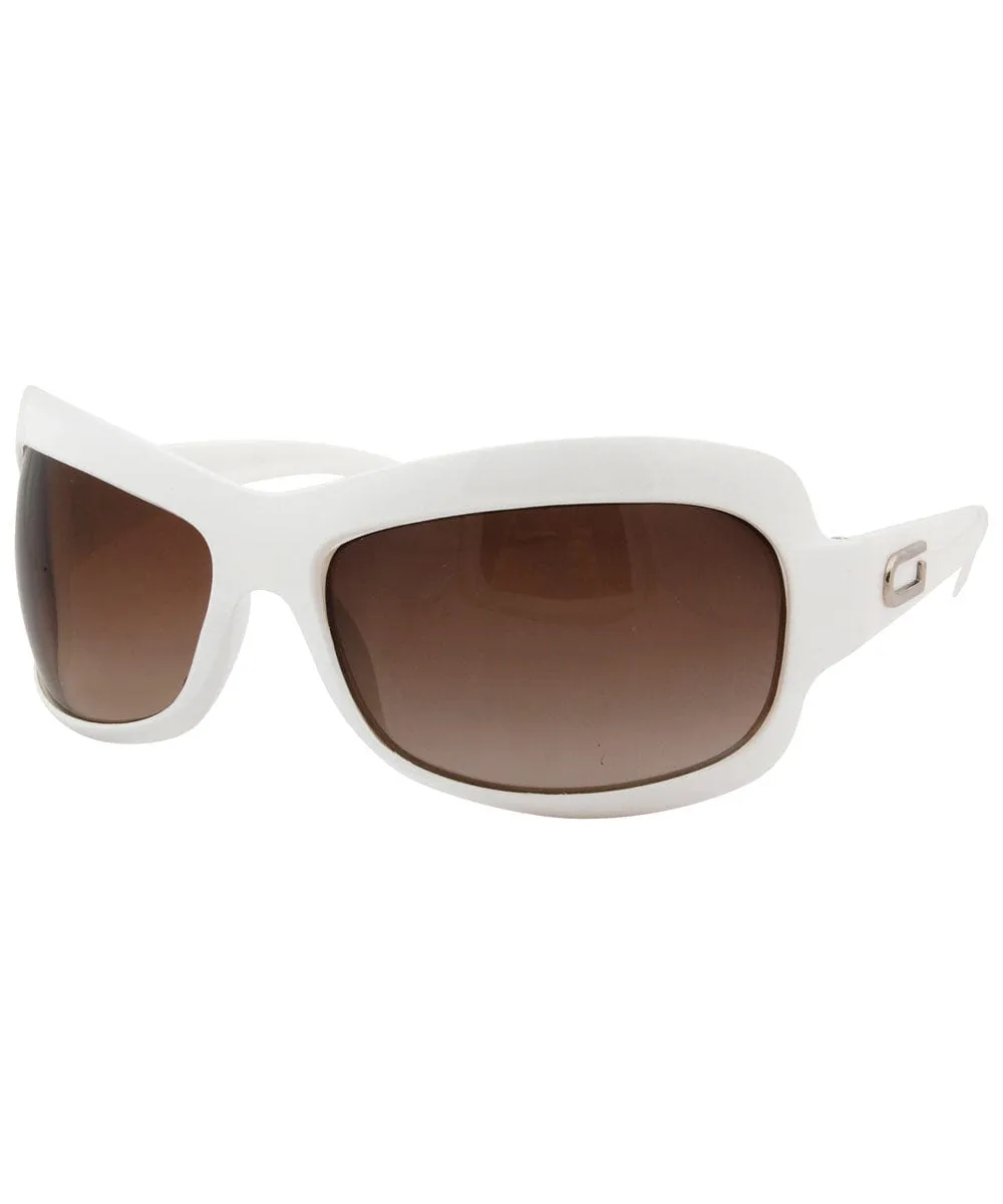 NO-NO White Indie Sunglasses sold by Giant Vintage product image thumbnail 3