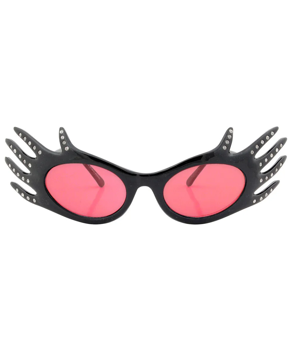 DIVINE Black/Pink 80s Sunglasses sold by Giant Vintage product image thumbnail 3
