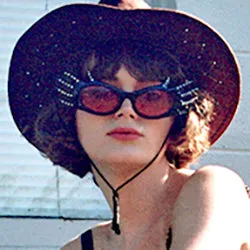 DIVINE Black/Pink 80s Sunglasses sold by Giant Vintage product image thumbnail 2