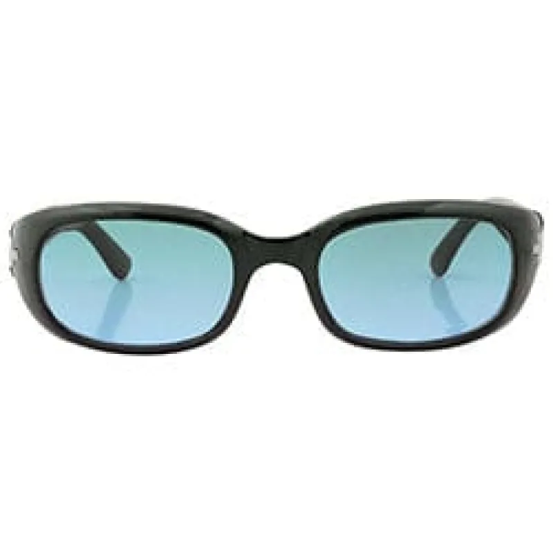JUNIE Black/Blue Square Sunglasses sold by Giant Vintage
