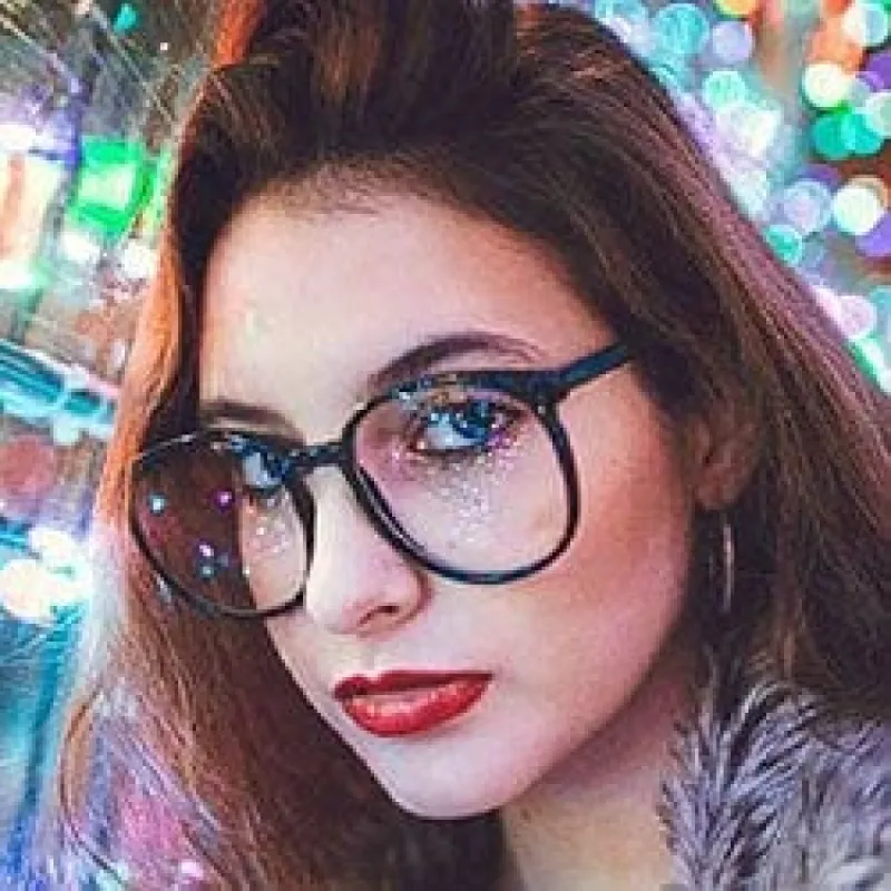 LESSONS Black Clear Glasses sold by Giant Vintage