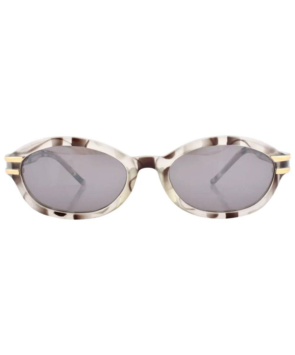 MELLIE Smokefog Oval Sunglasses sold by Giant Vintage product image thumbnail 3