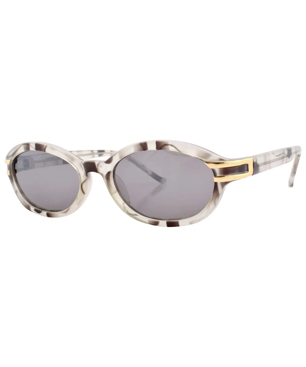 MELLIE Smokefog Oval Sunglasses sold by Giant Vintage product image thumbnail 2