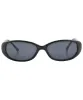 PERT Black Oval Sunglasses sold by Giant Vintage