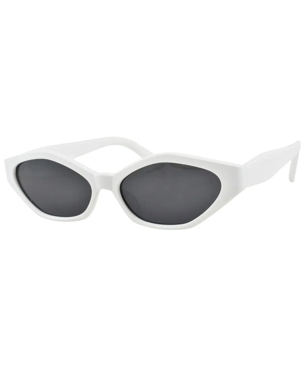 KATRA White Cat-Eye Sunglasses sold by Giant Vintage product image thumbnail 3