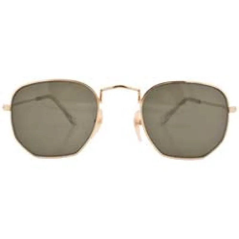 SHIRE Gold Hippie Sunglasses sold by Giant Vintage