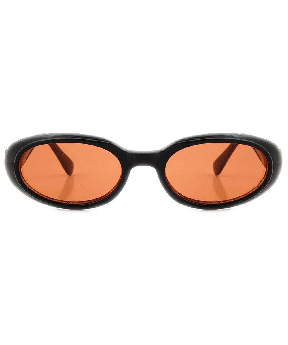 BURGER Orange Oval Sunglasses sold by Giant Vintage product image thumbnail 4