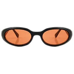 BURGER Orange Oval Sunglasses sold by Giant Vintage