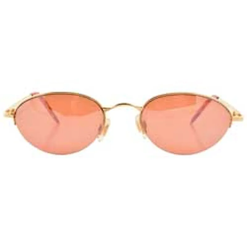 COVERT Gold Oval Sunglasses sold by Giant Vintage