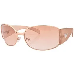 CRYSTALS Rose Gold Hip-Hop 2000's Sunglasses sold by Giant Vintage