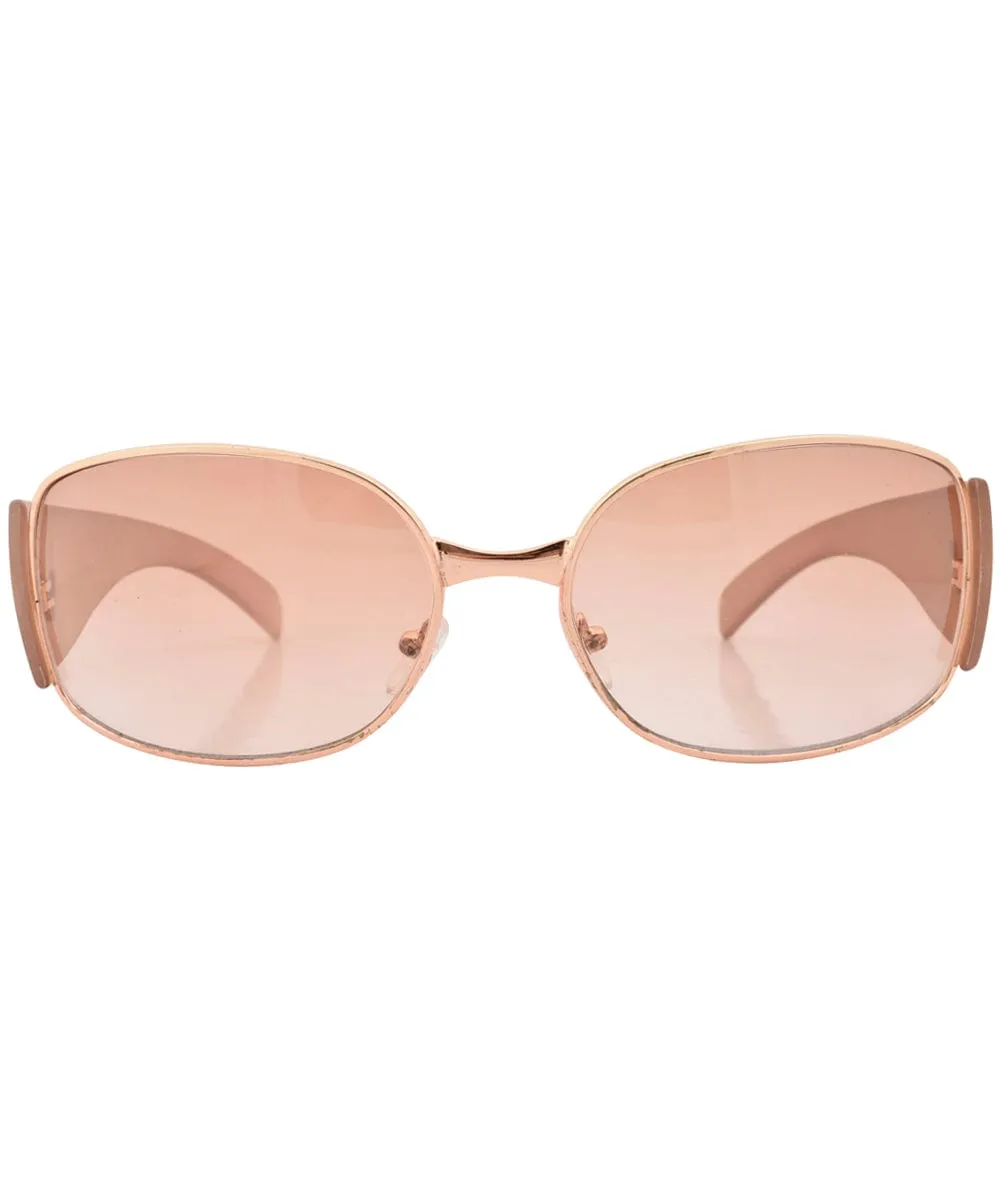 CRYSTALS Rose Gold Hip-Hop 2000's Sunglasses sold by Giant Vintage product image thumbnail 2