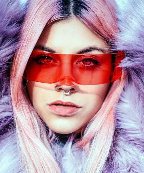 MELD Red Shield Sunglasses sold by Giant Vintage product image thumbnail 2