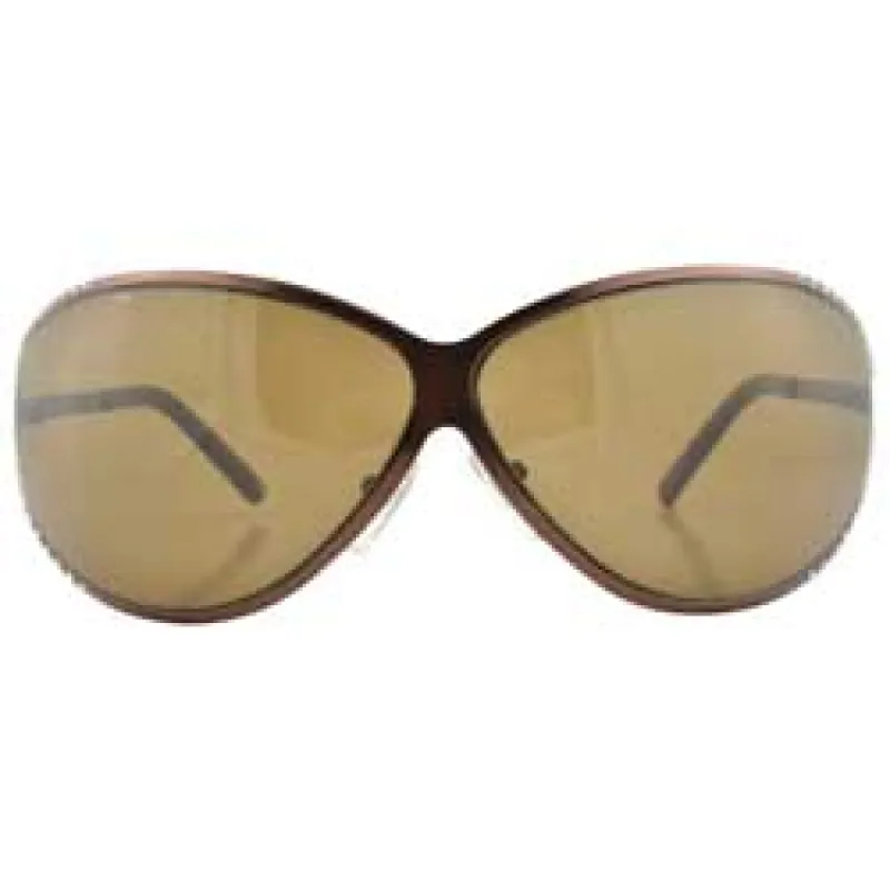 BOTOX Copper/Brown Oversized Sunglasses sold by Giant Vintage