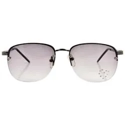 BIBBIDI Smoke/Heart Rimless Sunglasses sold by Giant Vintage