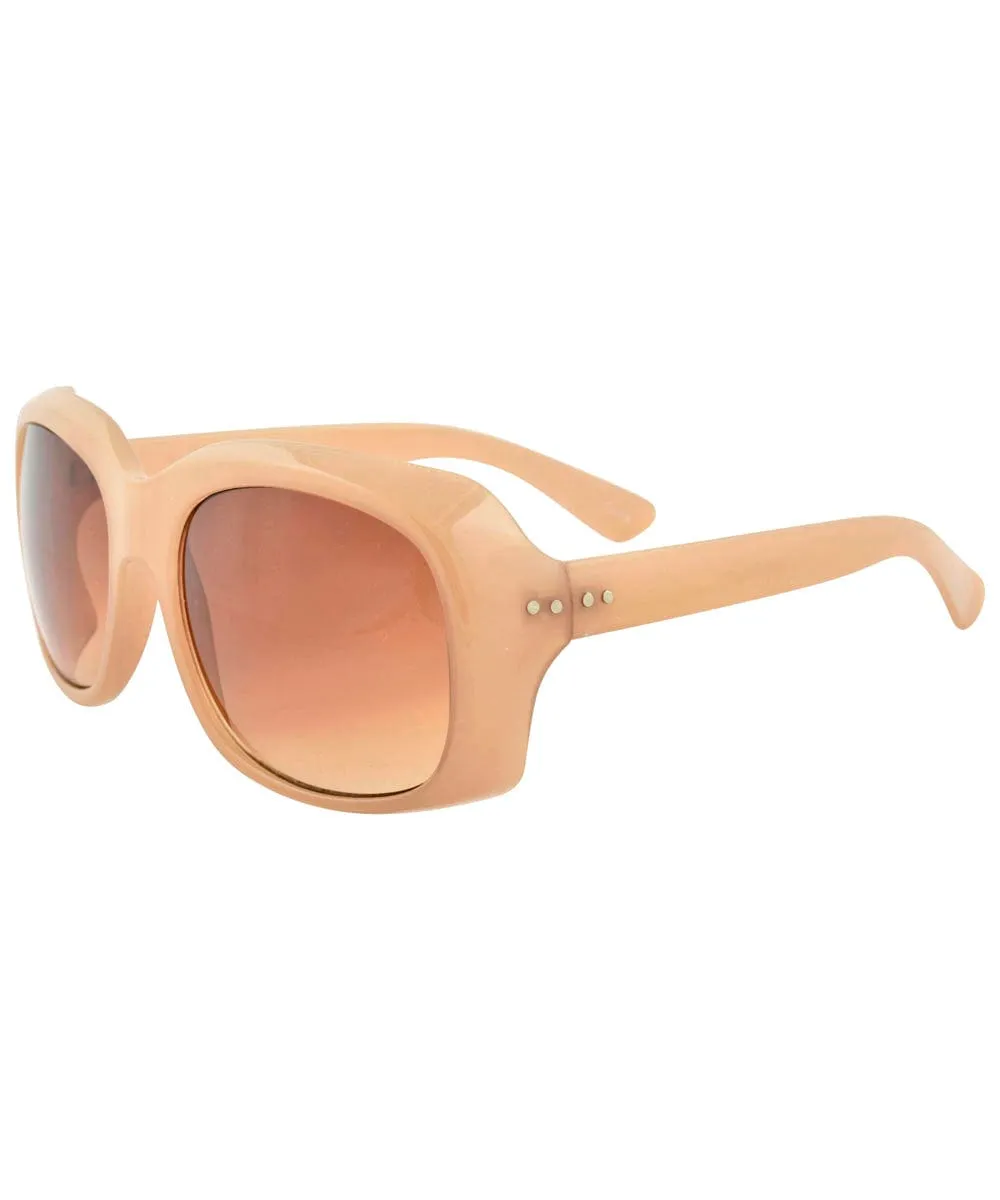 DeLaCREME Tan Square Sunglasses sold by Giant Vintage product image thumbnail 3