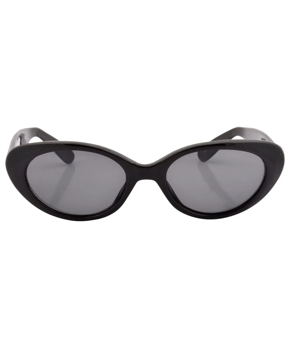 JIGGLES Black Cat-Eye Sunglasses sold by Giant Vintage product image thumbnail 3