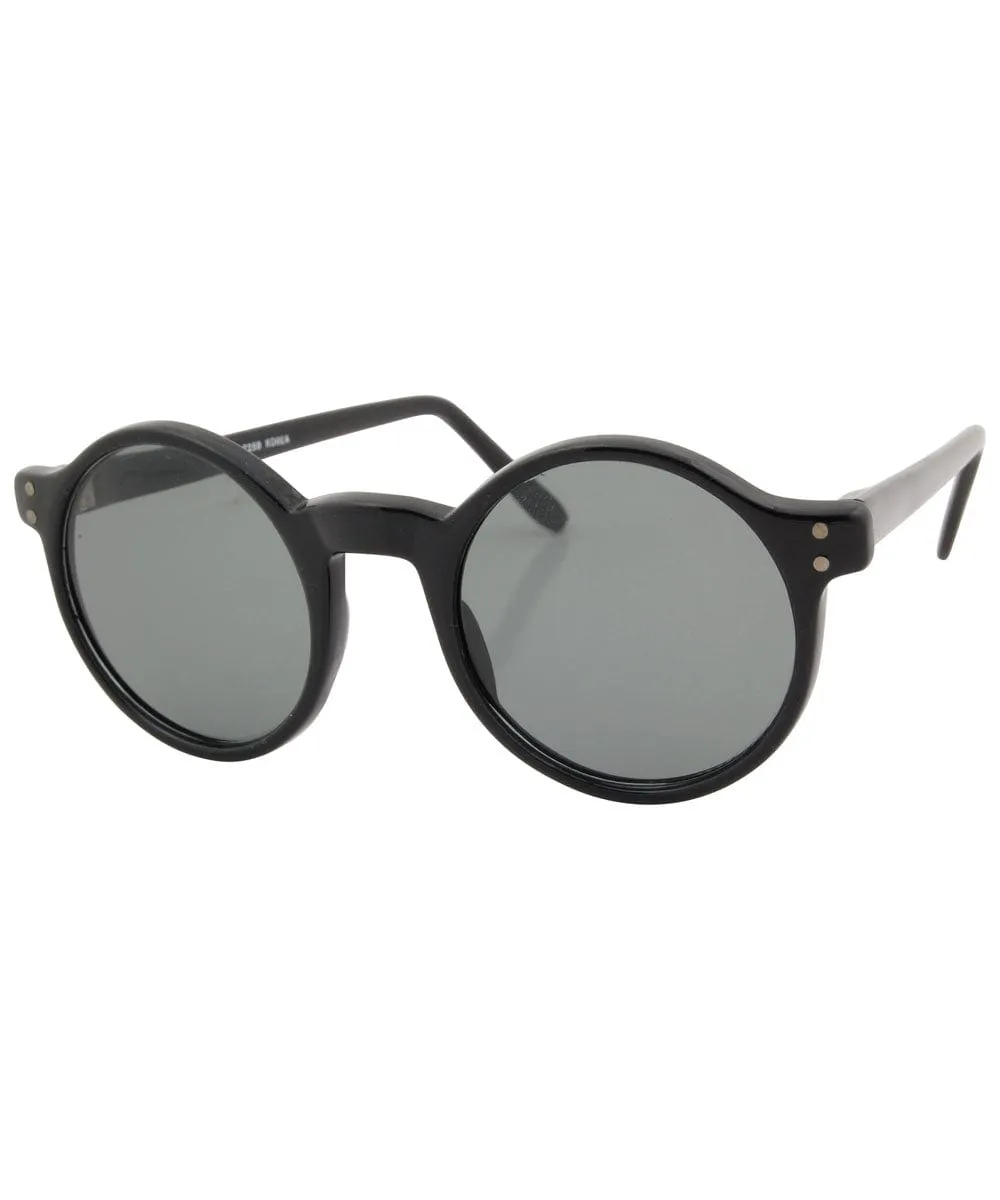 BIGSBY Black Round Sunglasses sold by Giant Vintage product image thumbnail 2