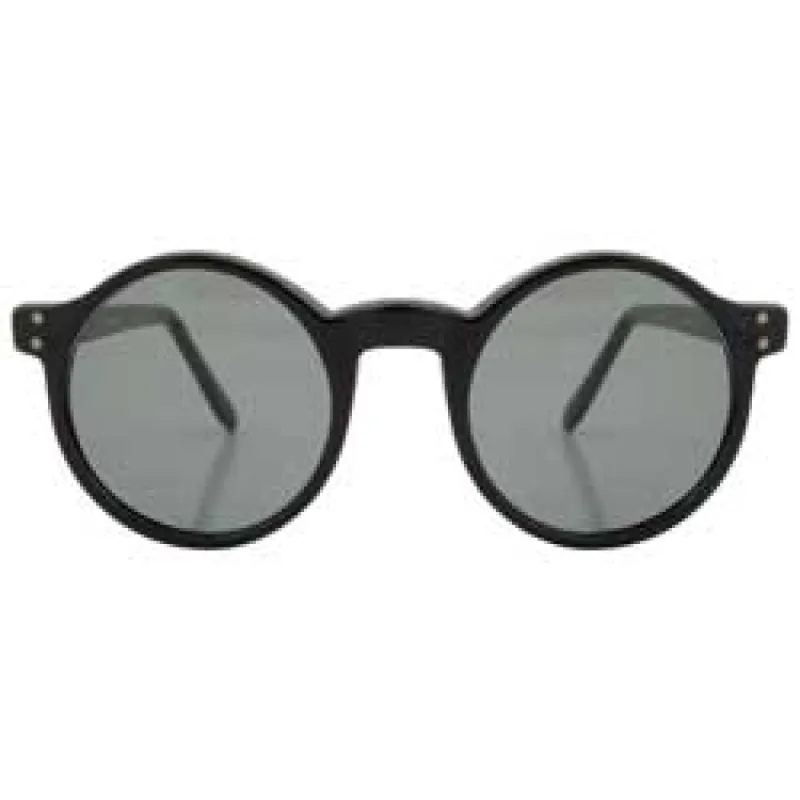 BIGSBY Black Round Sunglasses sold by Giant Vintage