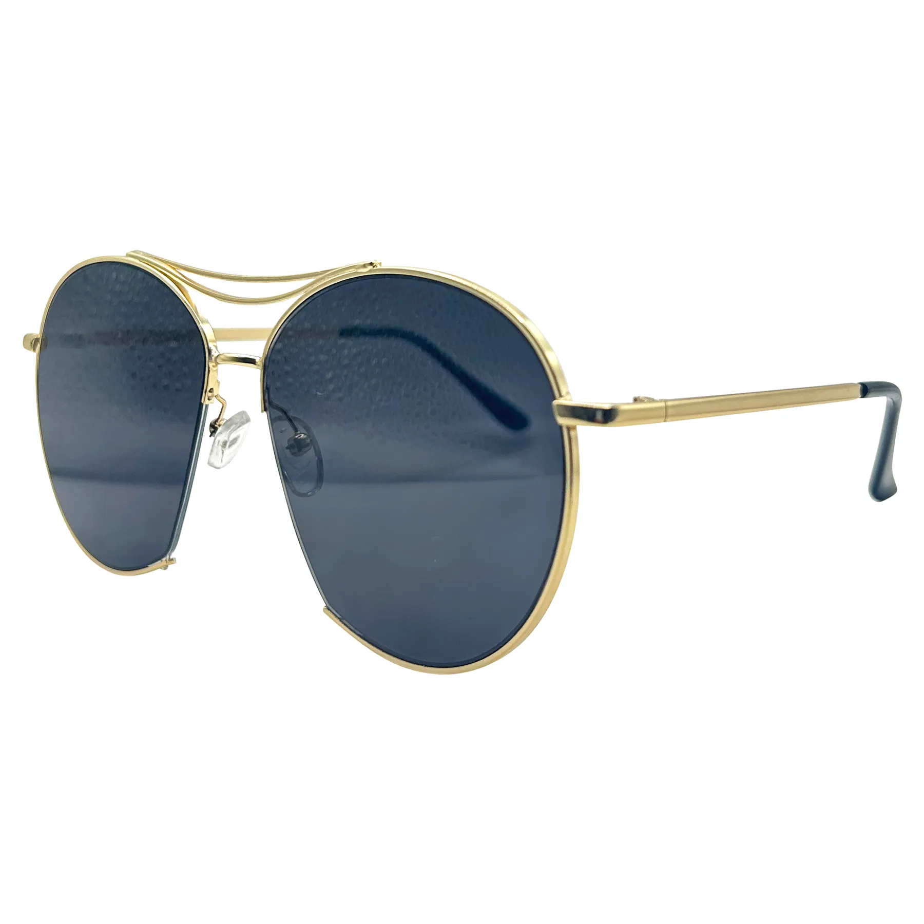 BRONSON Oversized Semi-Rimless Aviator Sunglasses sold by Giant Vintage product image thumbnail 4