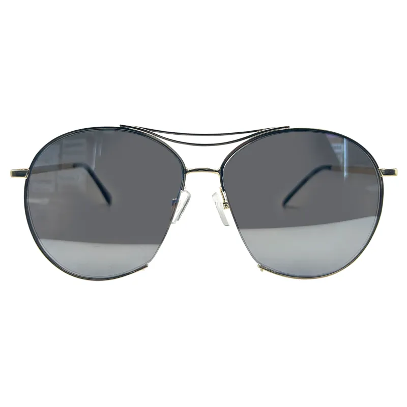 BRONSON Oversized Semi-Rimless Aviator Sunglasses sold by Giant Vintage