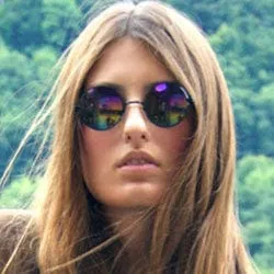 MYSTIC Black Round Sunglasses sold by Giant Vintage