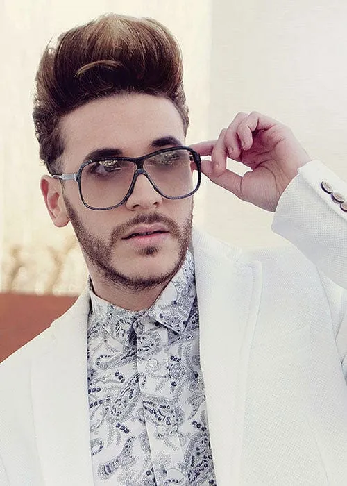 BLACKMON Black Oversized Sunglasses sold by Giant Vintage product image thumbnail 3