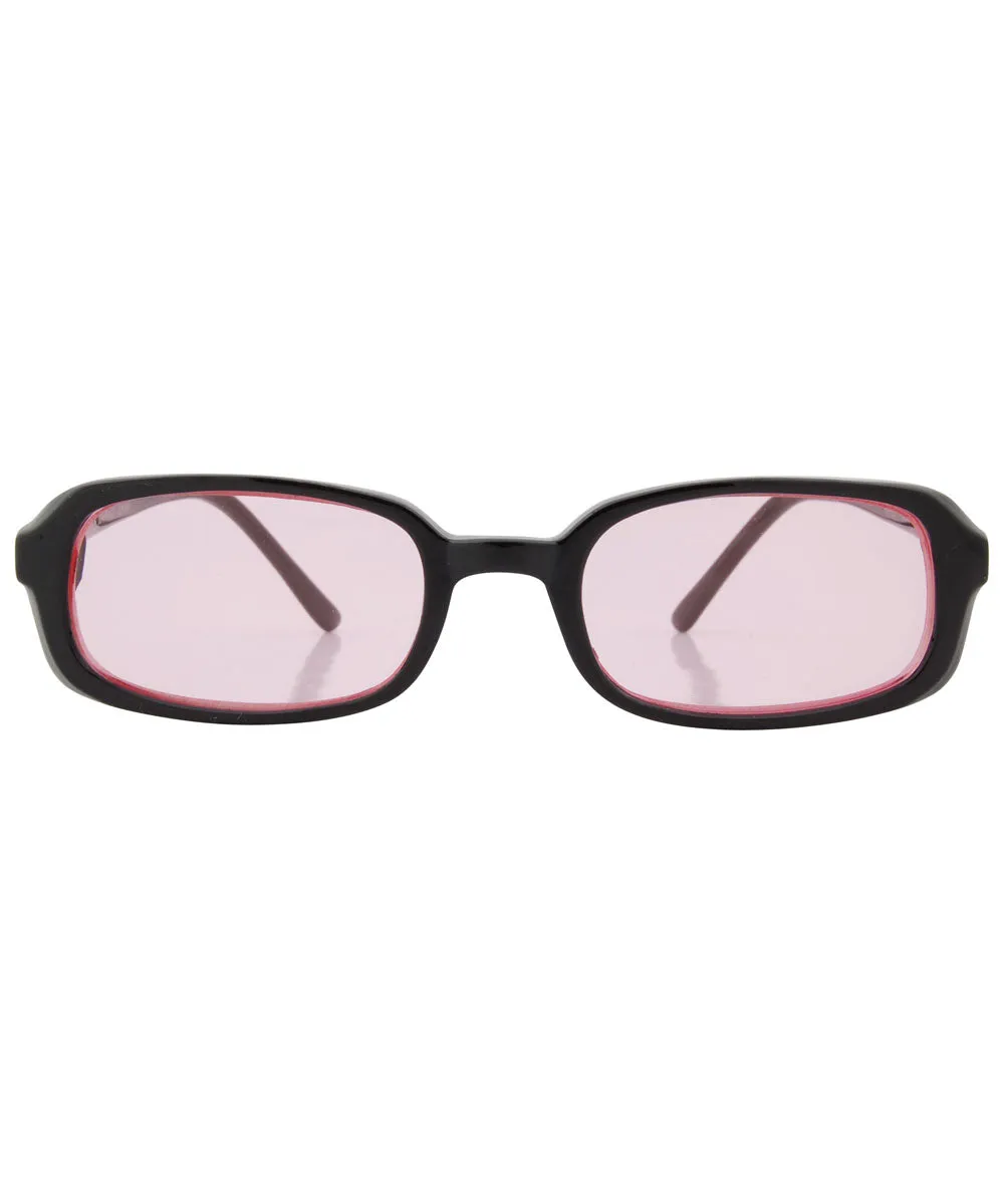 PINES Black/Pink Square Sunglasses sold by Giant Vintage product image thumbnail 3