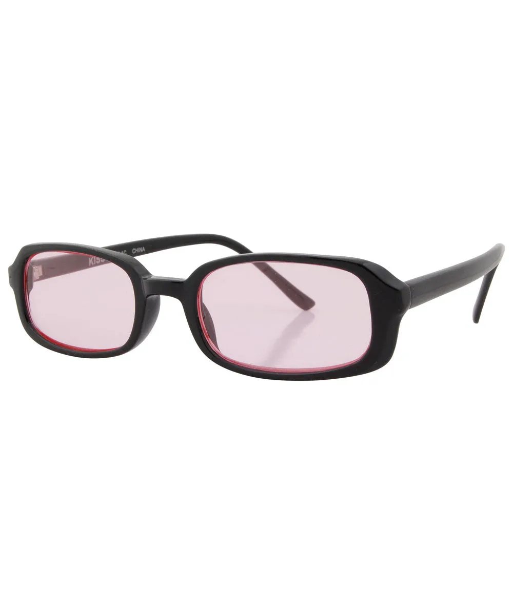 PINES Black/Pink Square Sunglasses sold by Giant Vintage product image thumbnail 2