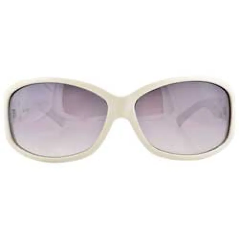 CHRISTIE White Fashion-Forward Y2K Sunglasses sold by Giant Vintage