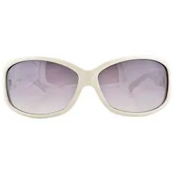 CHRISTIE White Fashion-Forward Y2K Sunglasses sold by Giant Vintage