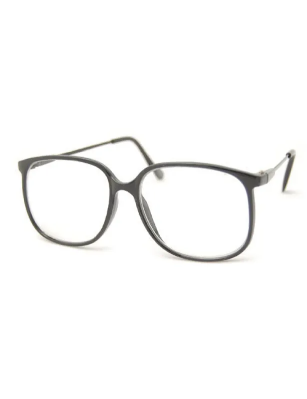 TUTOR Black Clear Glasses sold by Giant Vintage