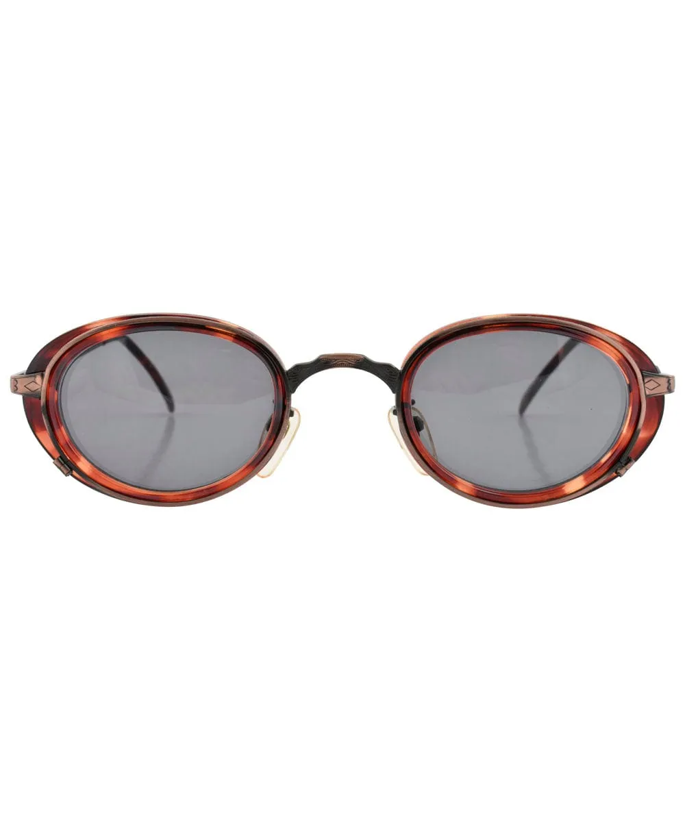 KAFKA Demi/Copper Oval Sunglasses Goggle sold by Giant Vintage product image thumbnail 3