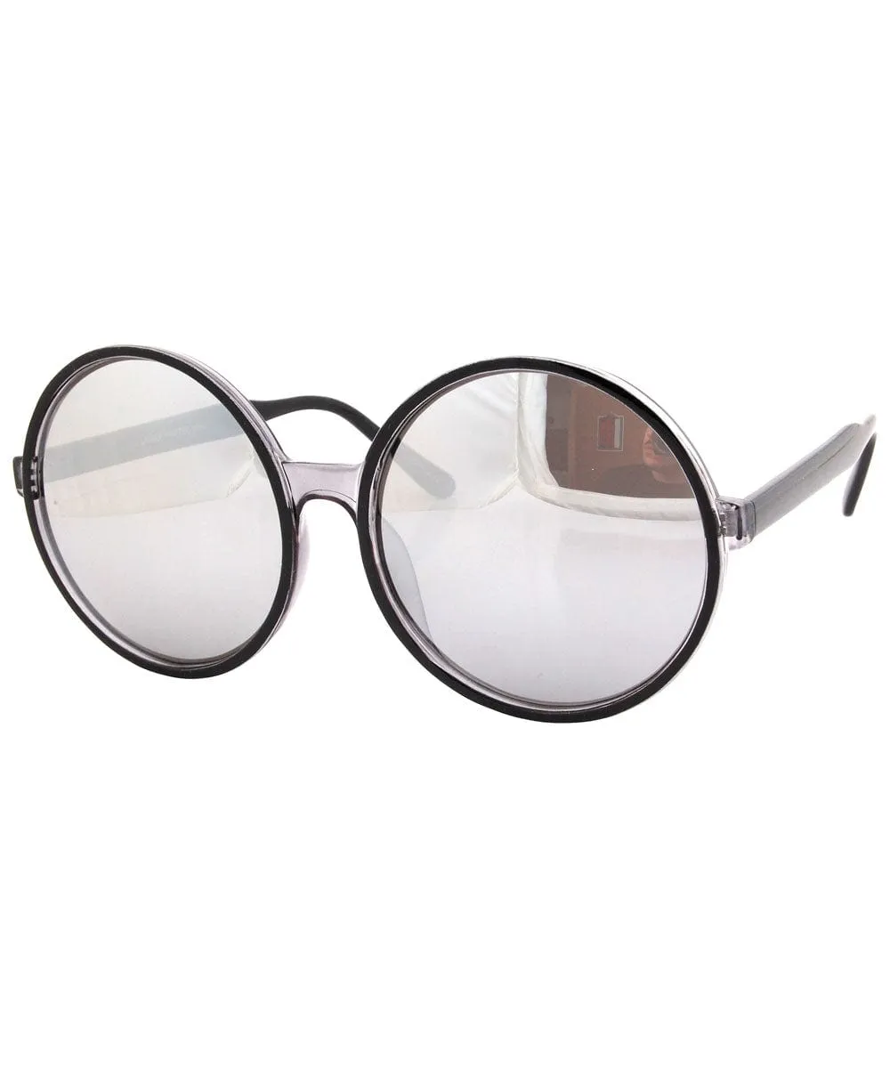 QUEENDOM Crystal/Mirror Oversized Sunglasses sold by Giant Vintage product image thumbnail 2