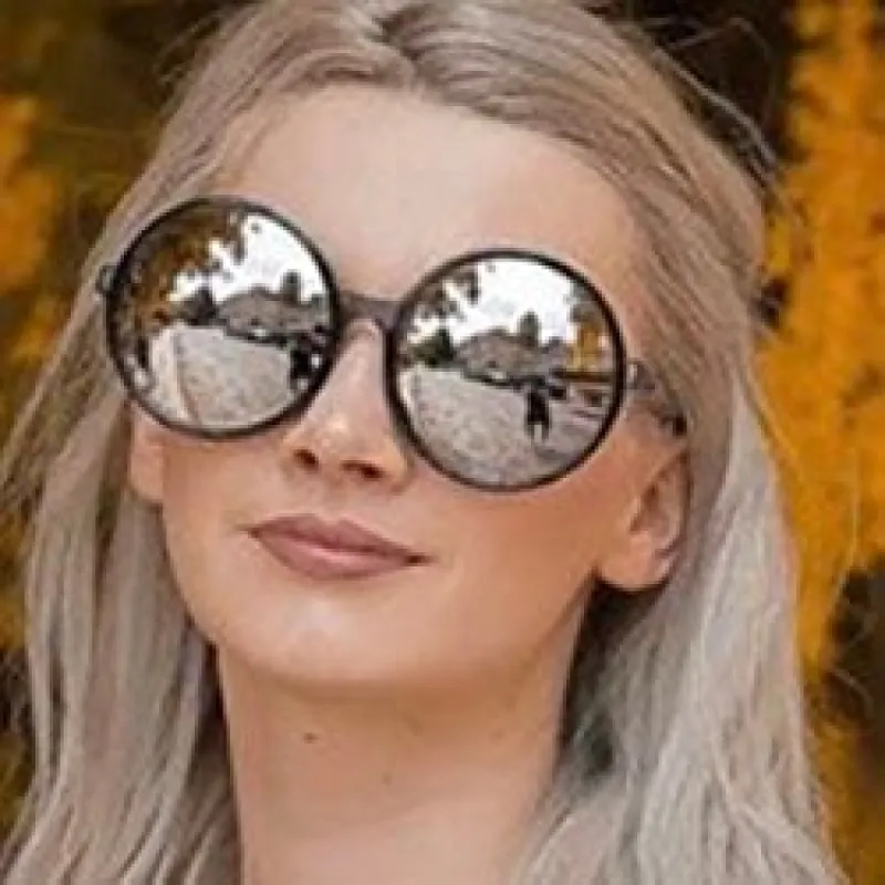 QUEENDOM Crystal/Mirror Oversized Sunglasses sold by Giant Vintage