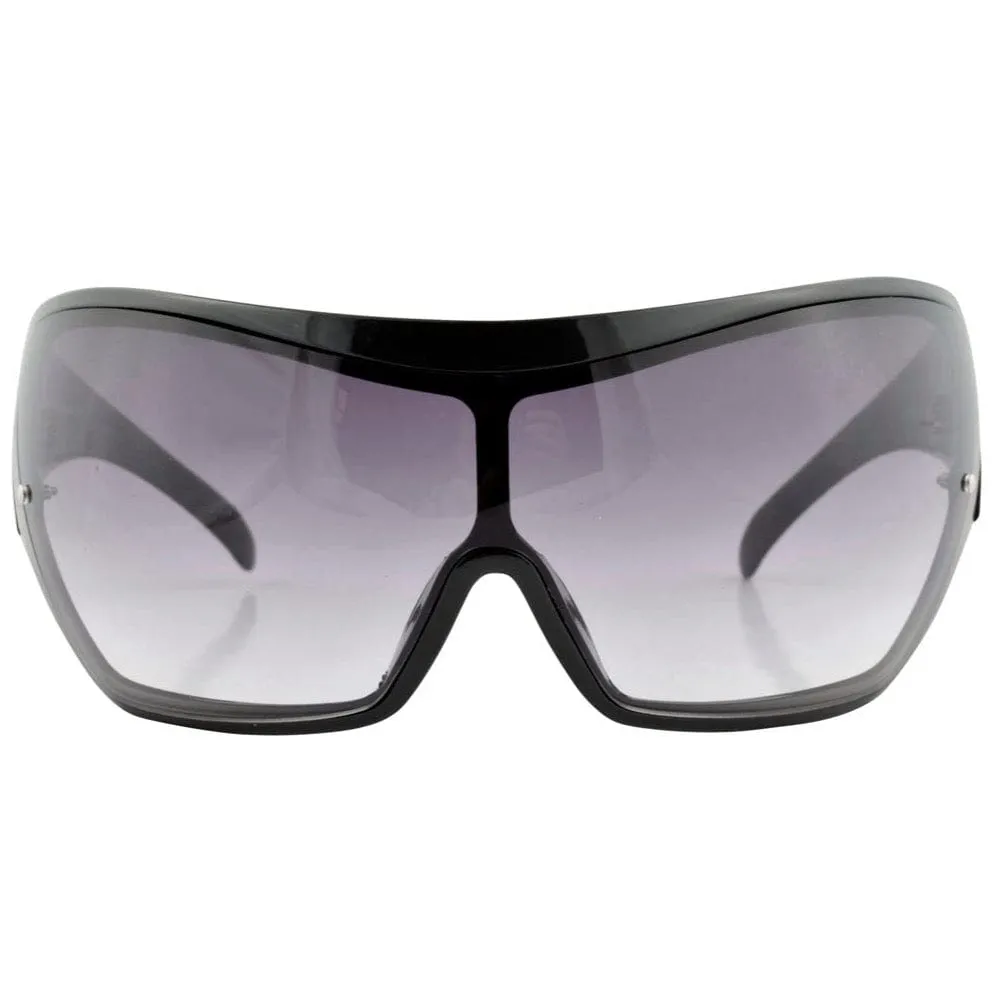 CALIENTE Black Shield Sunglasses *As Seen On: Alabama Barker* sold by Giant Vintage