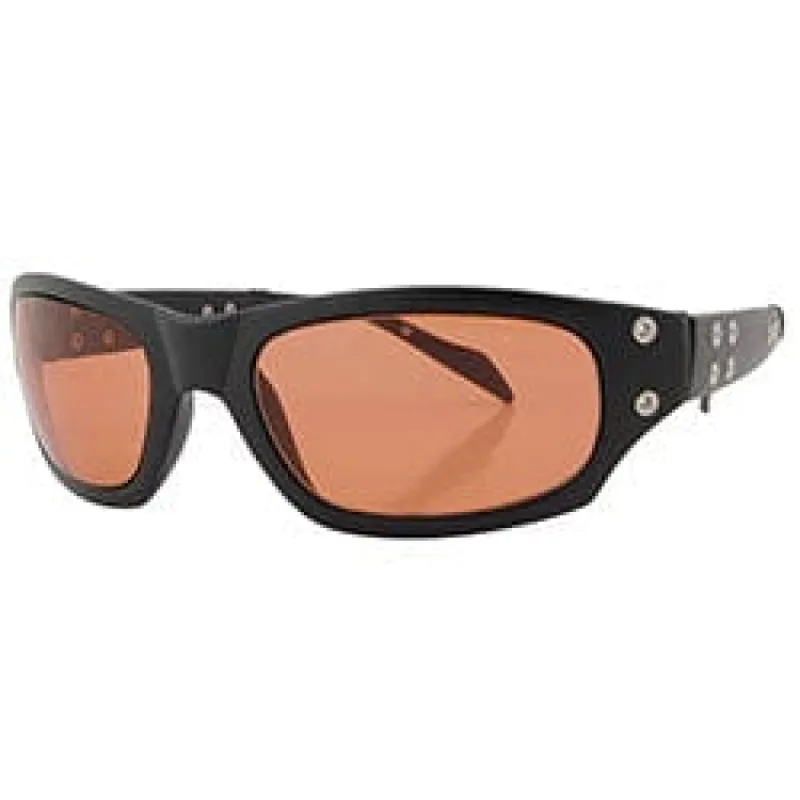 QUIZ Black/Copper Sports Sunglasses sold by Giant Vintage