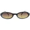 DUNKED Crystal Black Oval Sunglasses sold by Giant Vintage