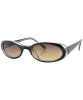 DUNKED Crystal Black Oval Sunglasses sold by Giant Vintage